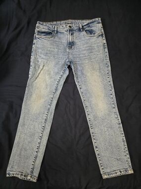 Aeropostale Light Blue Skinny Jeans with Embroidered Waistband